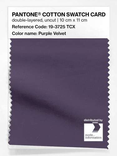 Artikelbild des Artikels “PANTONE® COTTON SWATCH CARD 19-3725 TCX Purple Velvet “