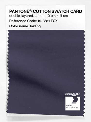 Product image of the product “PANTONE® COTTON SWATCH CARD 19-3811 TCX Inkling ”