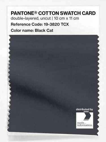 Artikelbild des Artikels “PANTONE® COTTON SWATCH CARD 19-3820 TCX Black Cat “