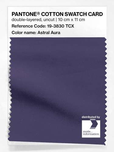 Artikelbild des Artikels “PANTONE® COTTON SWATCH CARD 19-3830 TCX Astral Aura “