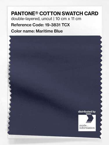 Artikelbild des Artikels “PANTONE® COTTON SWATCH CARD 19-3831 TCX Maritime Blue “