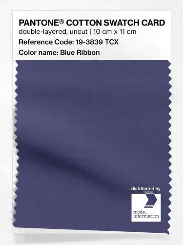 Artikelbild des Artikels “PANTONE® COTTON SWATCH CARD 19-3839 TCX Blue Ribbon “