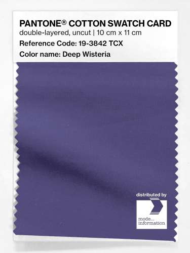 Artikelbild des Artikels “PANTONE® COTTON SWATCH CARD 19-3842 TCX Deep Wisteria “