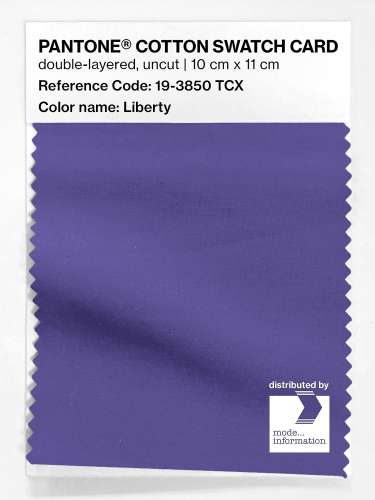 Artikelbild des Artikels “PANTONE® COTTON SWATCH CARD 19-3850 TCX Liberty “