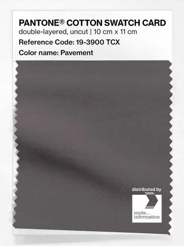 Product image of the product “PANTONE® COTTON SWATCH CARD 19-3900 TCX Pavement ”