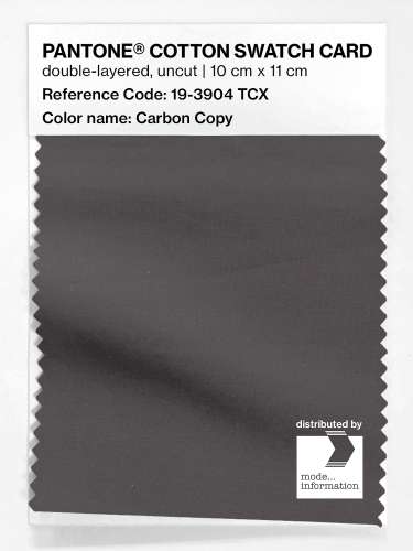 Artikelbild des Artikels “PANTONE® COTTON SWATCH CARD 19-3904 TCX Carbon Copy “