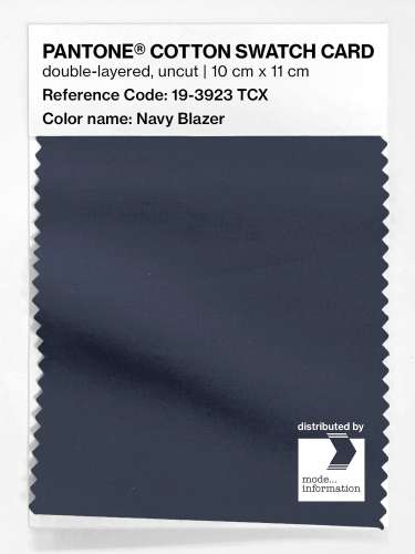 Product image of the product “PANTONE® COTTON SWATCH CARD 19-3923 TCX Navy Blazer ”