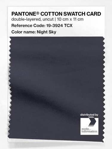 PANTONE® COTTON SWATCH CARD 19-3924 TCX Night Sky