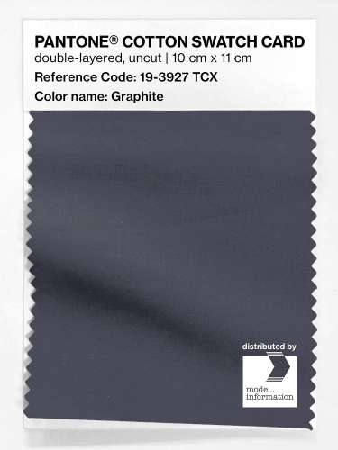 Product image of the product “PANTONE® COTTON SWATCH CARD 19-3927 TCX Graphite ”