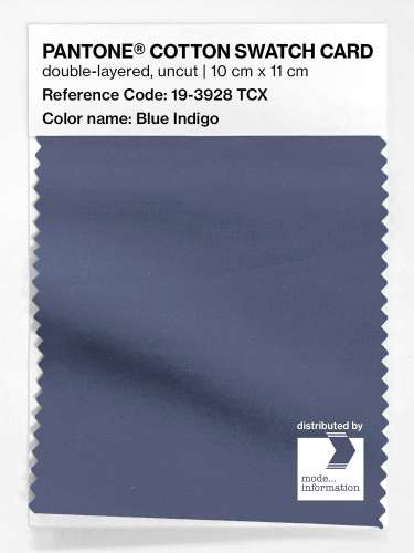 Artikelbild des Artikels “PANTONE® COTTON SWATCH CARD 19-3928 TCX Blue Indigo “