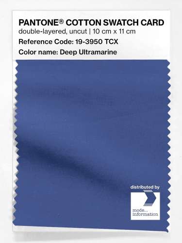 Artikelbild des Artikels “PANTONE® COTTON SWATCH CARD 19-3950 TCX Deep Ultramarine “