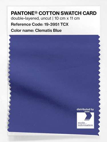 Artikelbild des Artikels “PANTONE® COTTON SWATCH CARD 19-3951 TCX Clematis Blue “