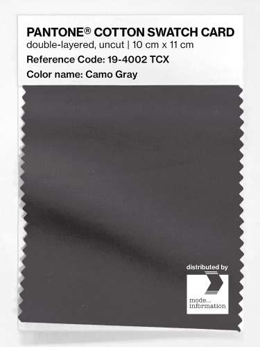 Artikelbild des Artikels “PANTONE® COTTON SWATCH CARD 19-4002 TCX Camo Gray “