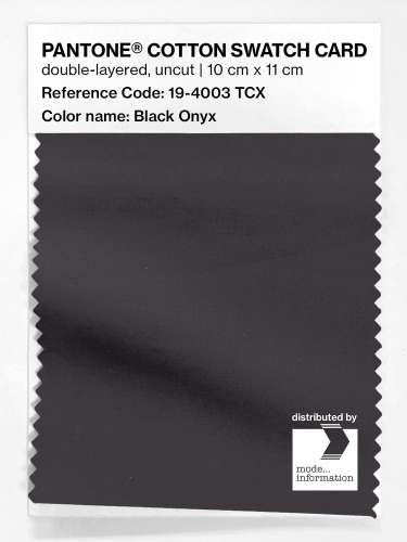 Artikelbild des Artikels “PANTONE® COTTON SWATCH CARD 19-4003 TCX Black Onyx “