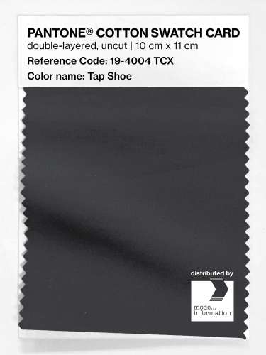 Product image of the product “PANTONE® COTTON SWATCH CARD 19-4004 TCX Tap Shoe ”