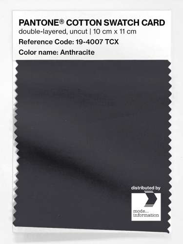 Artikelbild des Artikels “PANTONE® COTTON SWATCH CARD 19-4007 TCX Anthracite “