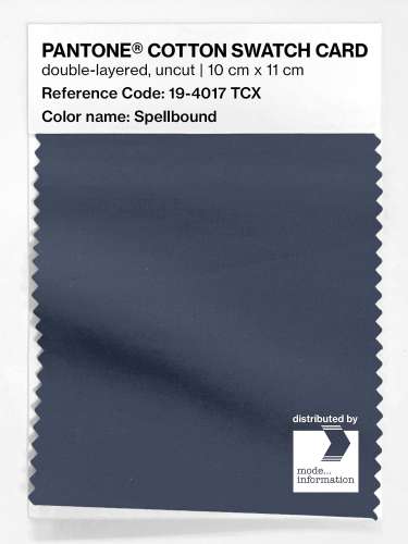 PANTONE® COTTON SWATCH CARD 19-4017 TCX Spellbound