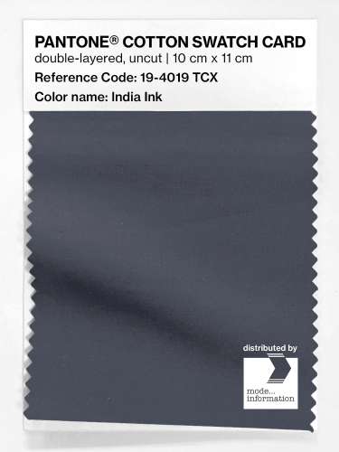 Artikelbild des Artikels “PANTONE® COTTON SWATCH CARD 19-4019 TCX India Ink “