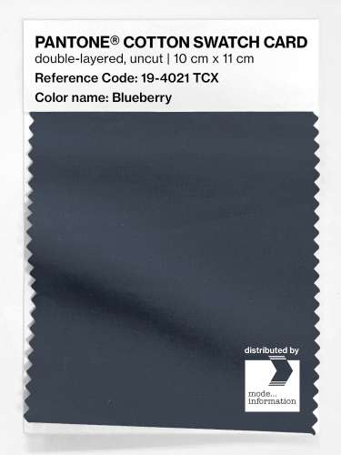 PANTONE® COTTON SWATCH CARD 19-4021 TCX Blueberry