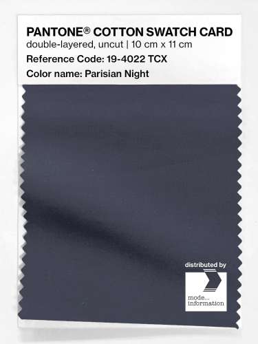 PANTONE® COTTON SWATCH CARD 19-4022 TCX Parisian Night