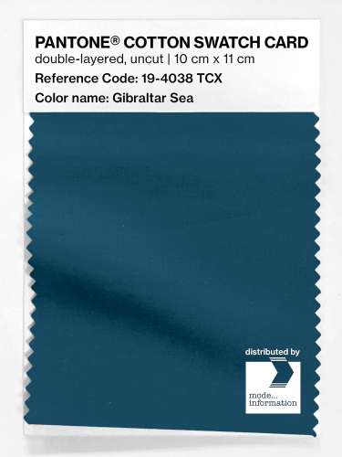 Artikelbild des Artikels “PANTONE® COTTON SWATCH CARD 19-4038 TCX Gibraltar Sea “