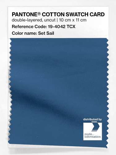Artikelbild des Artikels “PANTONE® COTTON SWATCH CARD 19-4042 TCX Set Sail “