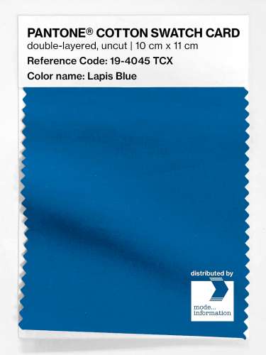 Artikelbild des Artikels “PANTONE® COTTON SWATCH CARD 19-4045 TCX Lapis Blue “