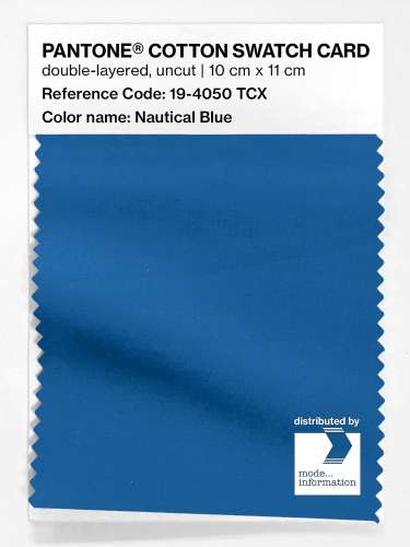 Artikelbild des Artikels “PANTONE® COTTON SWATCH CARD 19-4050 TCX Nautical Blue “