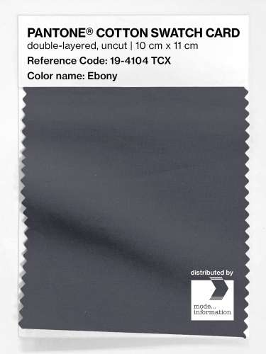 Artikelbild des Artikels “PANTONE® COTTON SWATCH CARD 19-4104 TCX Ebony “