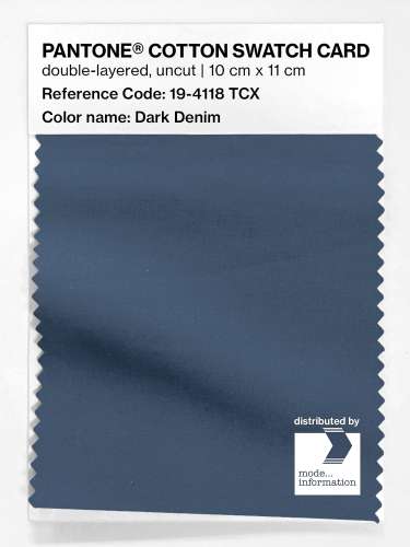 Artikelbild des Artikels “PANTONE® COTTON SWATCH CARD 19-4118 TCX Dark Denim “