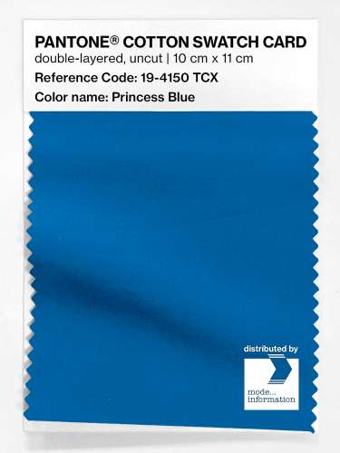 Artikelbild des Artikels “PANTONE® COTTON SWATCH CARD 19-4150 TCX Princess Blue “