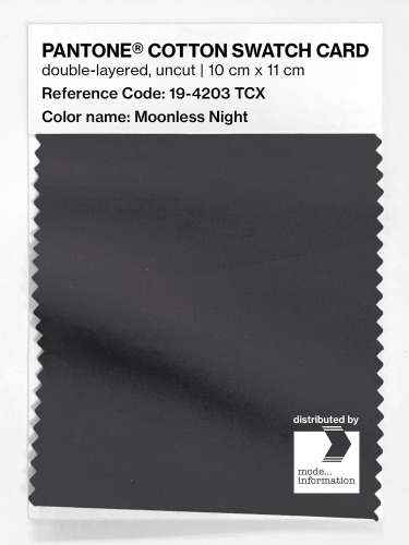Artikelbild des Artikels “PANTONE® COTTON SWATCH CARD 19-4203 TCX Moonless Night “