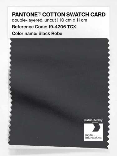 Artikelbild des Artikels “PANTONE® COTTON SWATCH CARD 19-4206 TCX Black Robe “