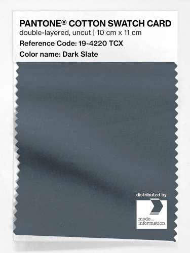 Artikelbild des Artikels “PANTONE® COTTON SWATCH CARD 19-4220 TCX Dark Slate “