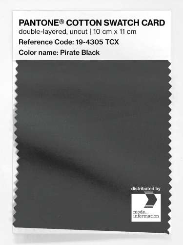 Artikelbild des Artikels “PANTONE® COTTON SWATCH CARD 19-4305 TCX Pirate Black “