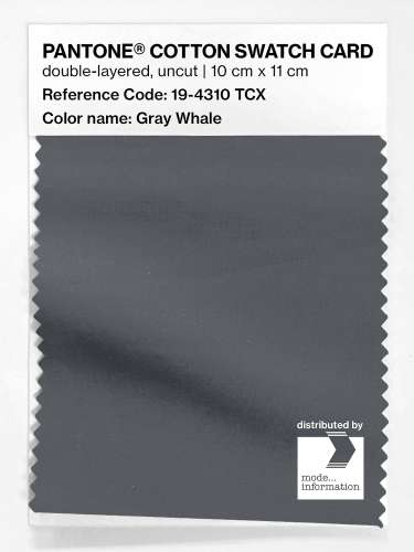 Artikelbild des Artikels “PANTONE® COTTON SWATCH CARD 19-4310 TCX Gray Whale “