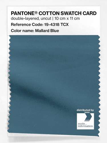 Artikelbild des Artikels “PANTONE® COTTON SWATCH CARD 19-4318 TCX Mallard Blue “