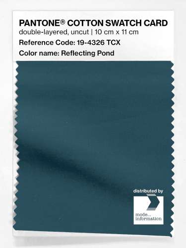 Product image of the product “PANTONE® COTTON SWATCH CARD 19-4326 TCX Reflecting Pond ”