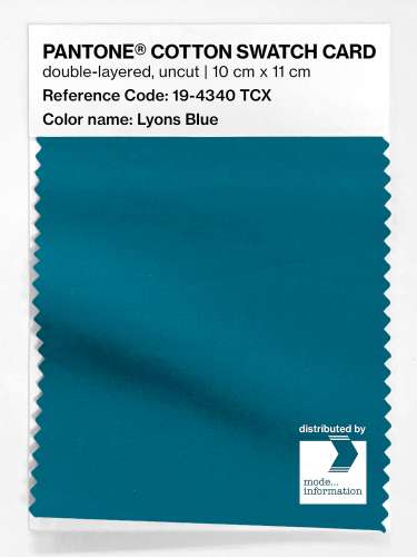 Artikelbild des Artikels “PANTONE® COTTON SWATCH CARD 19-4340 TCX Lyons Blue “