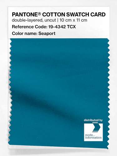 Artikelbild des Artikels “PANTONE® COTTON SWATCH CARD 19-4342 TCX Seaport “