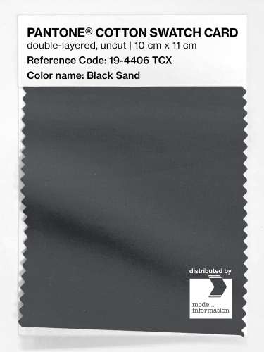 Artikelbild des Artikels “PANTONE® COTTON SWATCH CARD 19-4406 TCX Black Sand “
