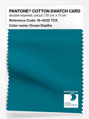 Artikelbild des Artikels “PANTONE® COTTON SWATCH CARD 19-4535 TCX Ocean Depths “