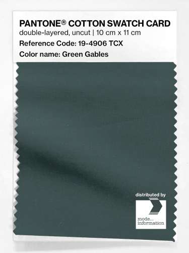 Artikelbild des Artikels “PANTONE® COTTON SWATCH CARD 19-4906 TCX Green Gables “