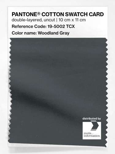 Artikelbild des Artikels “PANTONE® COTTON SWATCH CARD 19-5002 TCX Woodland Gray “