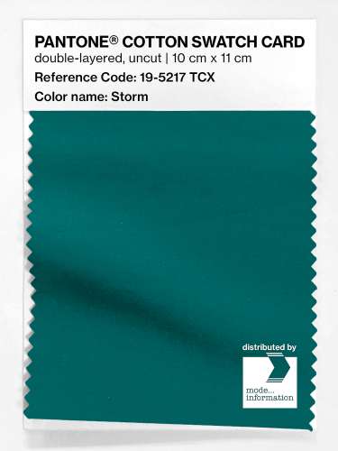 Artikelbild des Artikels “PANTONE® COTTON SWATCH CARD 19-5217 TCX Storm “