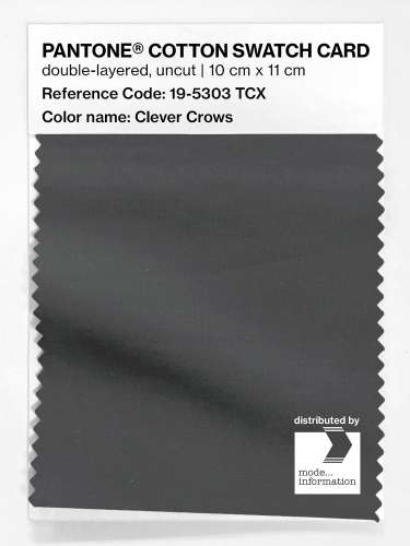 Artikelbild des Artikels “PANTONE® COTTON SWATCH CARD 19-5303 TCX Clever Crows “