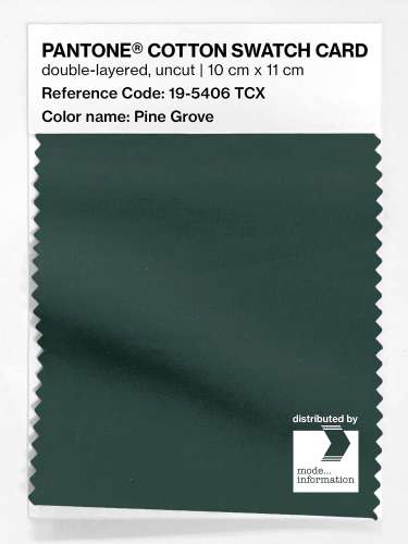 Product image of the product “PANTONE® COTTON SWATCH CARD 19-5406 TCX Pine Grove ”