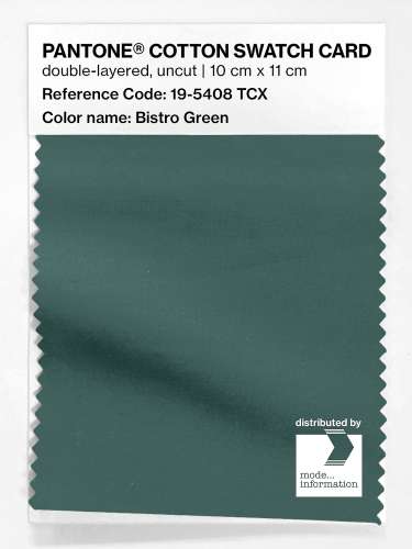 Artikelbild des Artikels “PANTONE® COTTON SWATCH CARD 19-5408 TCX Bistro Green “
