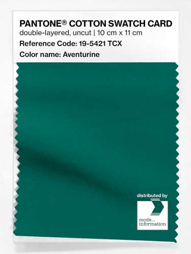 Artikelbild des Artikels “PANTONE® COTTON SWATCH CARD 19-5421 TCX Aventurine “