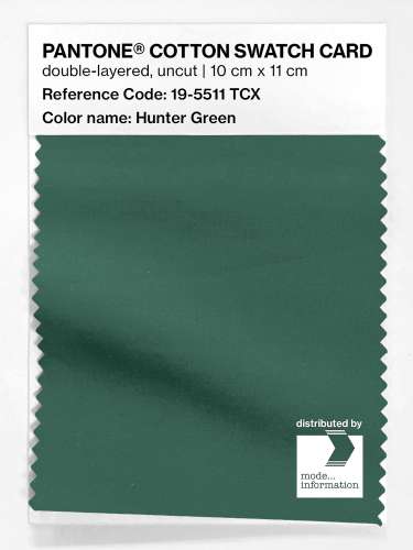 Artikelbild des Artikels “PANTONE® COTTON SWATCH CARD 19-5511 TCX Hunter Green “
